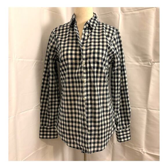 NWT J Crew Gingham lightweight cotton shirt in signature fit - Picture 4 of 6